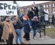 Protest rally held in Zussman Park over president’s travel ban